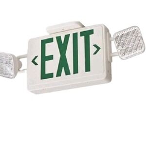 Lithonia Lighting ECG LED M6 LED Exit Sign Adjustable Emergency Lamp Heads NEW